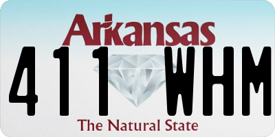 AR license plate 411WHM