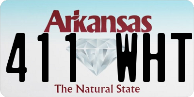 AR license plate 411WHT
