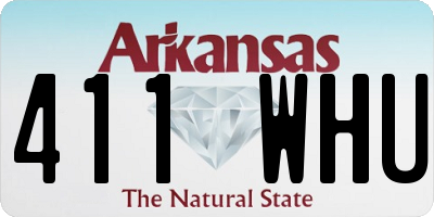 AR license plate 411WHU