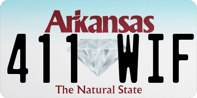 AR license plate 411WIF