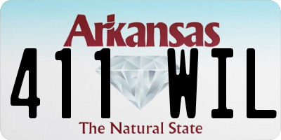AR license plate 411WIL