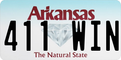 AR license plate 411WIN