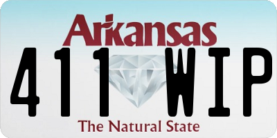 AR license plate 411WIP