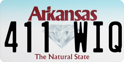 AR license plate 411WIQ