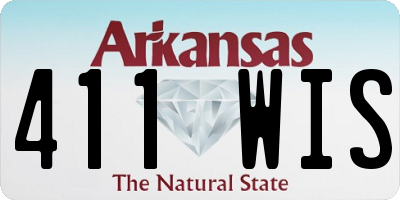 AR license plate 411WIS