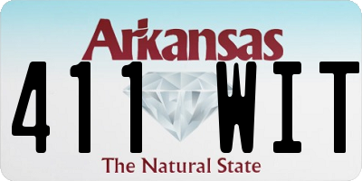 AR license plate 411WIT