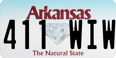 AR license plate 411WIW
