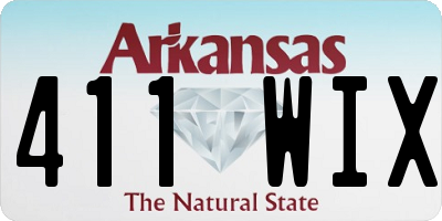 AR license plate 411WIX