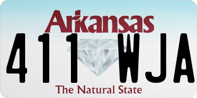 AR license plate 411WJA