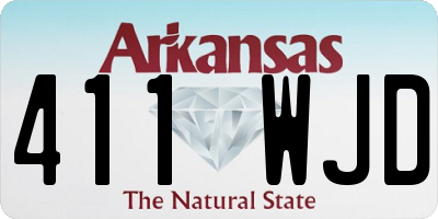 AR license plate 411WJD