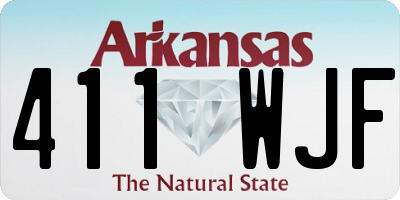 AR license plate 411WJF