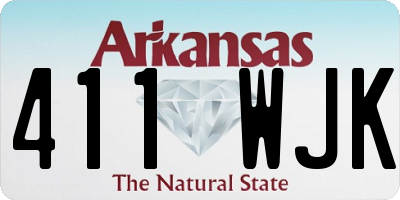 AR license plate 411WJK