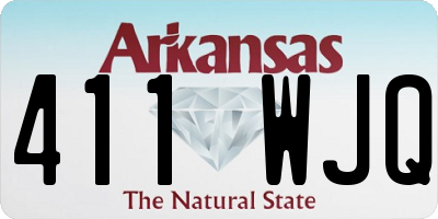 AR license plate 411WJQ