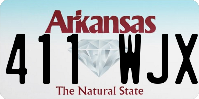 AR license plate 411WJX