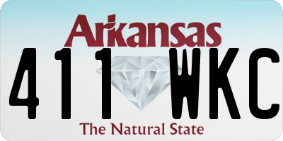 AR license plate 411WKC