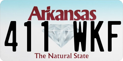 AR license plate 411WKF