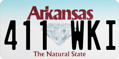 AR license plate 411WKI