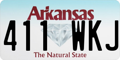 AR license plate 411WKJ