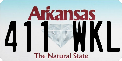 AR license plate 411WKL