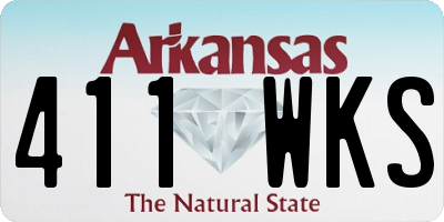 AR license plate 411WKS