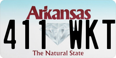 AR license plate 411WKT