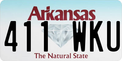 AR license plate 411WKU