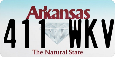 AR license plate 411WKV