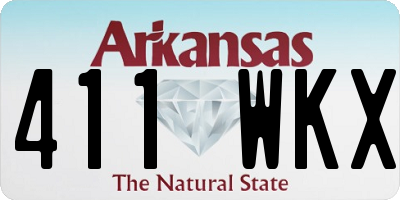 AR license plate 411WKX