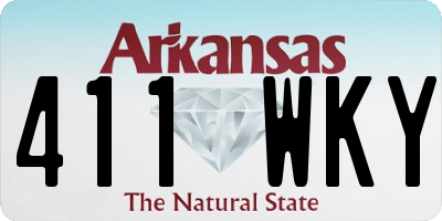 AR license plate 411WKY