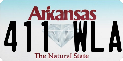 AR license plate 411WLA