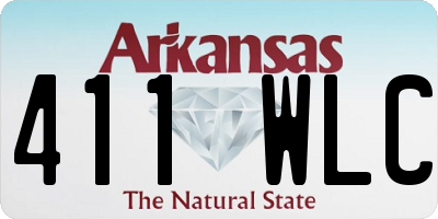 AR license plate 411WLC