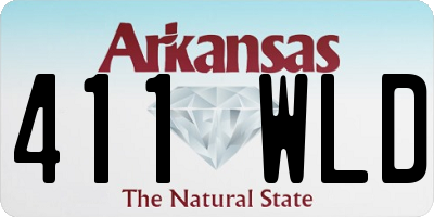 AR license plate 411WLD