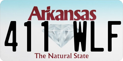 AR license plate 411WLF