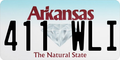AR license plate 411WLI