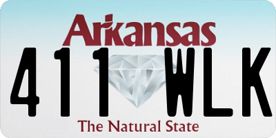 AR license plate 411WLK