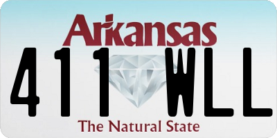 AR license plate 411WLL