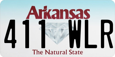 AR license plate 411WLR