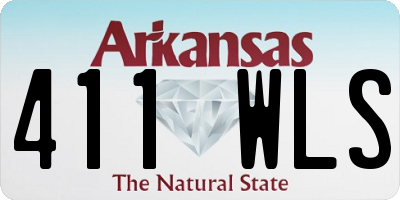 AR license plate 411WLS