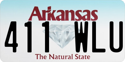 AR license plate 411WLU