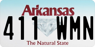 AR license plate 411WMN