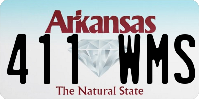 AR license plate 411WMS