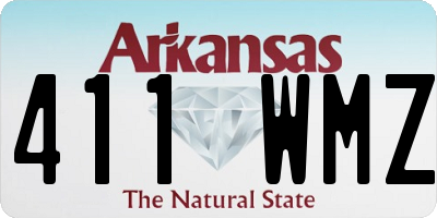AR license plate 411WMZ