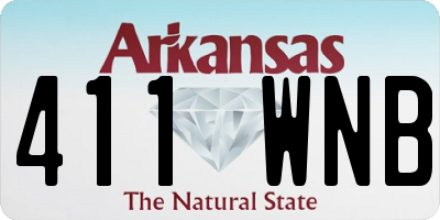 AR license plate 411WNB