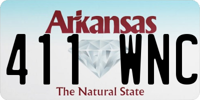 AR license plate 411WNC
