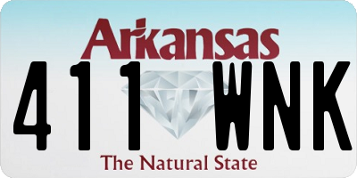 AR license plate 411WNK