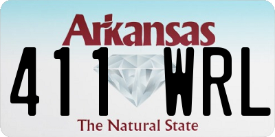 AR license plate 411WRL
