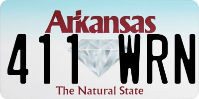 AR license plate 411WRN