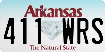AR license plate 411WRS