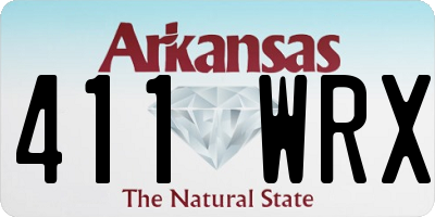 AR license plate 411WRX