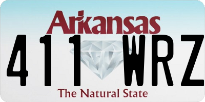 AR license plate 411WRZ